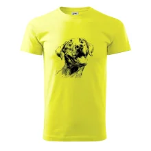 Černobílá karikatura Labrador světlý