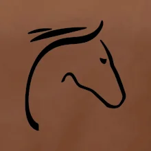 Kůň - hlava silueta