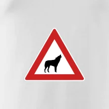 Dopravní značka - Pozor vlk