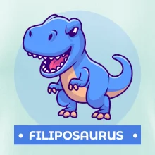 Dinosauří jména - modrý dinosaurus