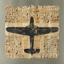 Egyptské hieroglyfy letadlo