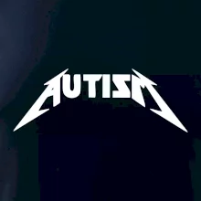 Autism rock nápis