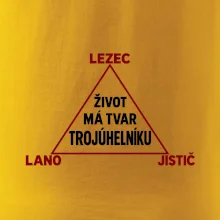 Lezec lano jistič životní trojúhelník