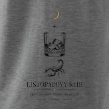 Listopadový klid whisky a štír linková kresba