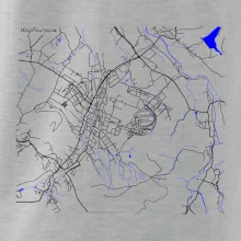 Kopřivnice - Mapa s vodními toky