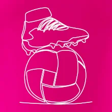 Fotbalový míč kopačka jedním tahem