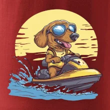 Jezevčík na vodním skútru