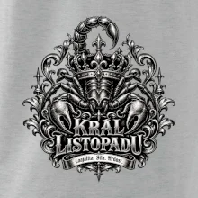Král listopadu královský štír a koruna