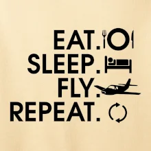Eat sleep fly repeat