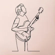 Kytarista jedním tahem