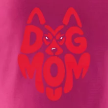 Dog mom nápis v hlavě
