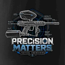 Technický nákres precision matters paintball