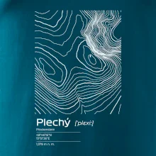 Plechý - vrstevnice v obdélníku