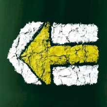 Párová turistická značka žlutá