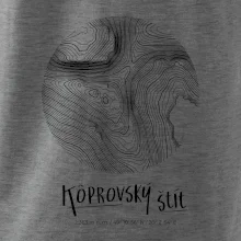 Kôprovský štít - vrstevnice v kruhu