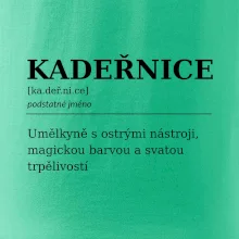 Kadeřnice umělkyně s ostrými nástroji