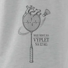 Badminton srdce s výpletem
