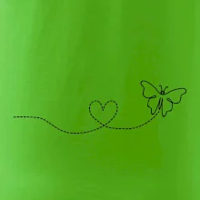 Dráha letu motýla - srdce