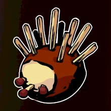 Kaštanový ježeček - prso