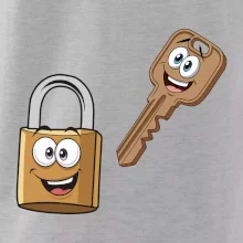 Parové triko - Zámek a klíč