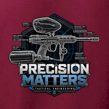 Technický nákres precision matters paintball
