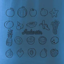 Frutarián ovoce ve čtverci