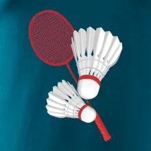 Badminton - pálka a košík
