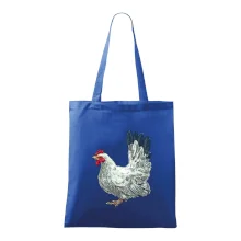 Slepice kreslená bílá