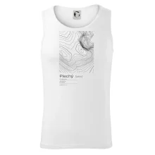 Plechý - vrstevnice v obdélníku