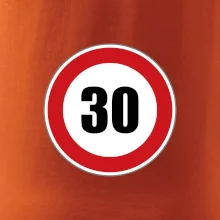 Dopravní značka - omezení rychlosti 30