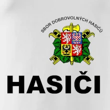 SDH znak + nápis + nápis hasiči na zádech