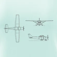 Obrys Cessna 172 Skyhawk
