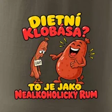 Dietní klobása jako nealkoholický rum