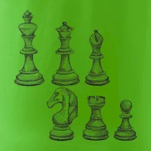 Šachové figurky kreslené