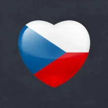 Česká vlajka srdce