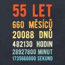 Narozeniny 55 přepočet času