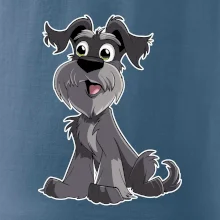 Knírač kreslený sedící