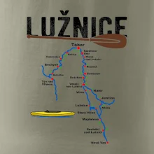 Mapa řeky Lužnice