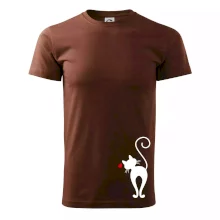 Zamilovaná kočka zezadu