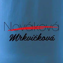 Svatební triko - změna příjmení