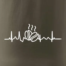 EKG zrna kávy