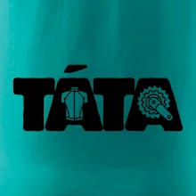 Táta nápis - cyklista