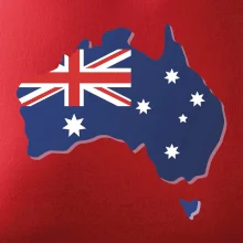 Austrálie - vlajka mapa