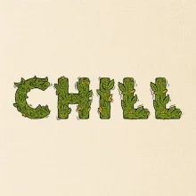 Konopí nápis chill