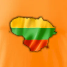 Litva vlajka mapa
