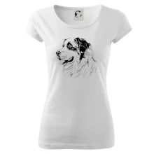 Bernský salašnický pes černá kresba