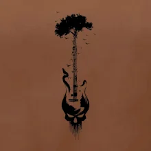 Kytara strom a lebka