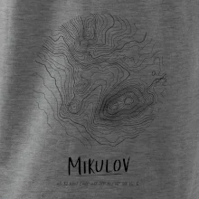 Mikulov - vrstevnice v kruhu