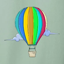 Horkovzdušný balon v oblacích