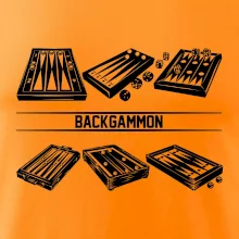 Backgammon černý set